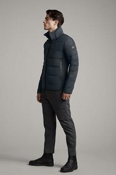 Chamarras Canada Goose Hombre Outlet - HyBridge Chaqueta De Plumas Black Label Grises UT1347908